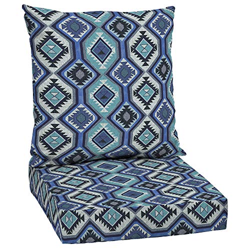 Mainstay Blue Southwest 48 x 24 in. Outdoor Deep Seat Cushion Set