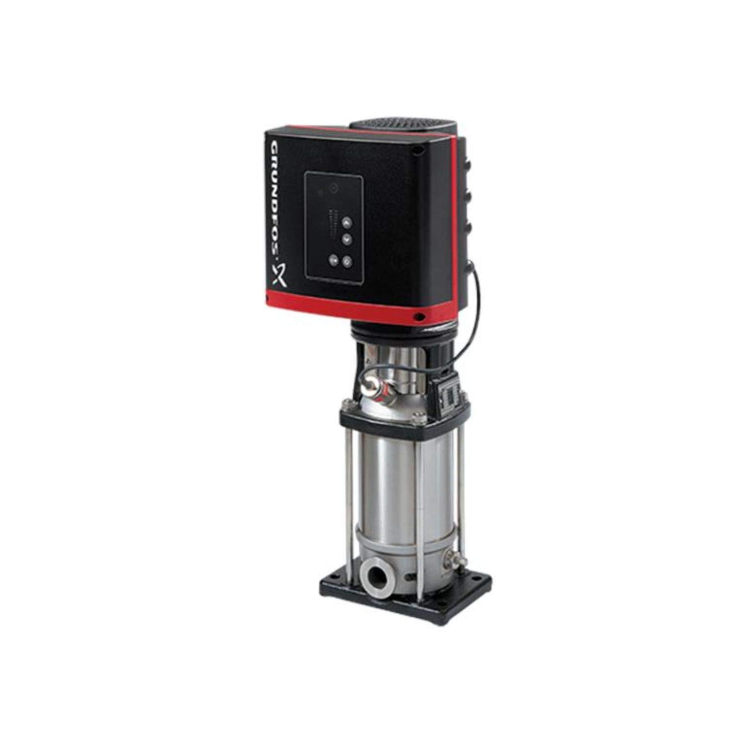 Bomba centrífuga multietapa vertical, modelo CRNE 1-9 N-P-A-E-HQQE, 2,2 m³/h, potencia 0.75kW, 4.70-3.90A, 26,3 x 21 x 58,5 centímetros, color acero y negro (referencia: 98389530)