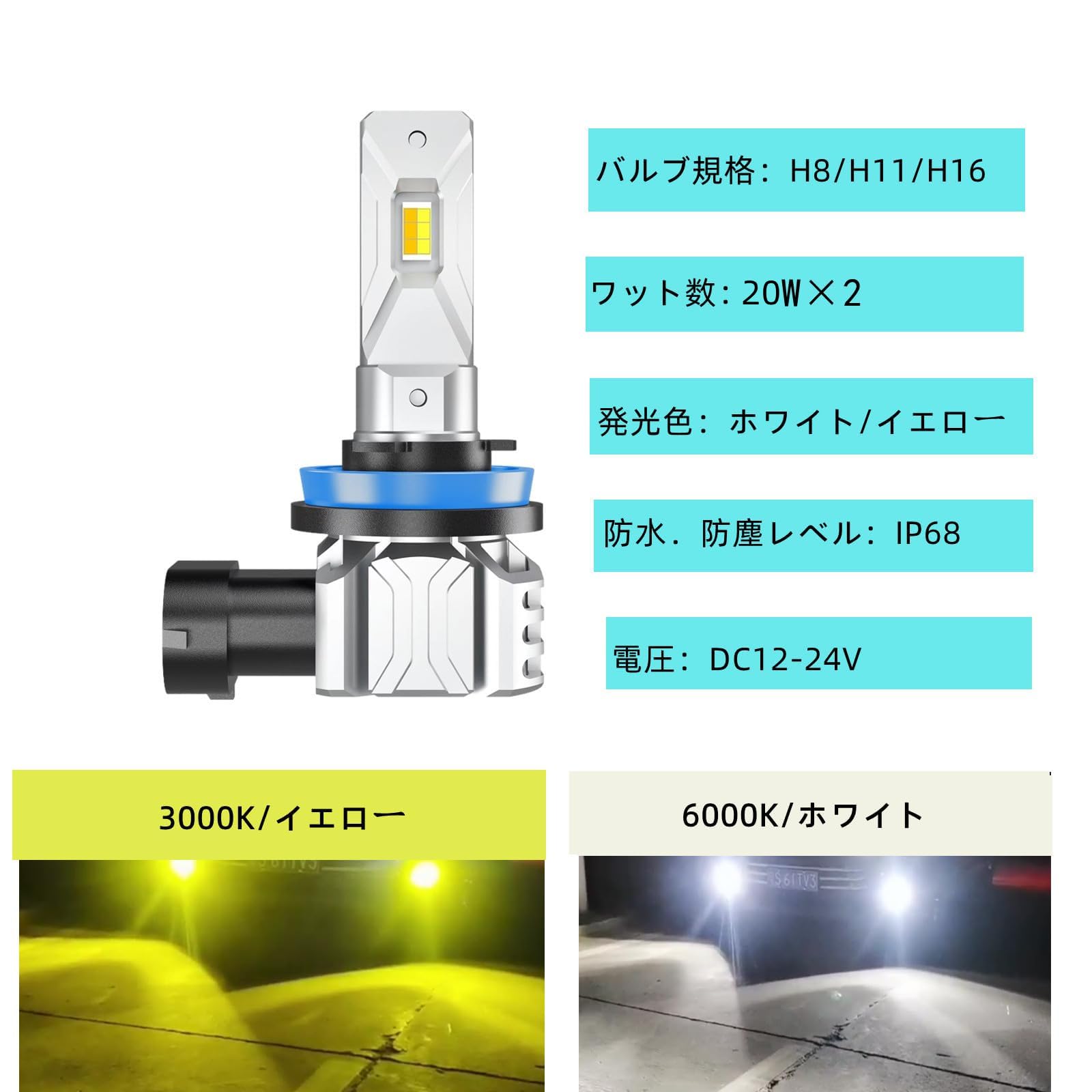 Amazon | CJWUHAO スズキ ジムニー JB64 JB74 フォグランプ イエロー Amazon | CJWUHAO スズキ ジムニー JB64 JB74 フォグランプ イエロー