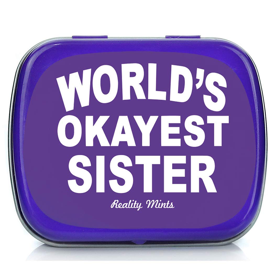 World's Okayest Sister Mints Funny Gags Sisters Weird Stocking ...