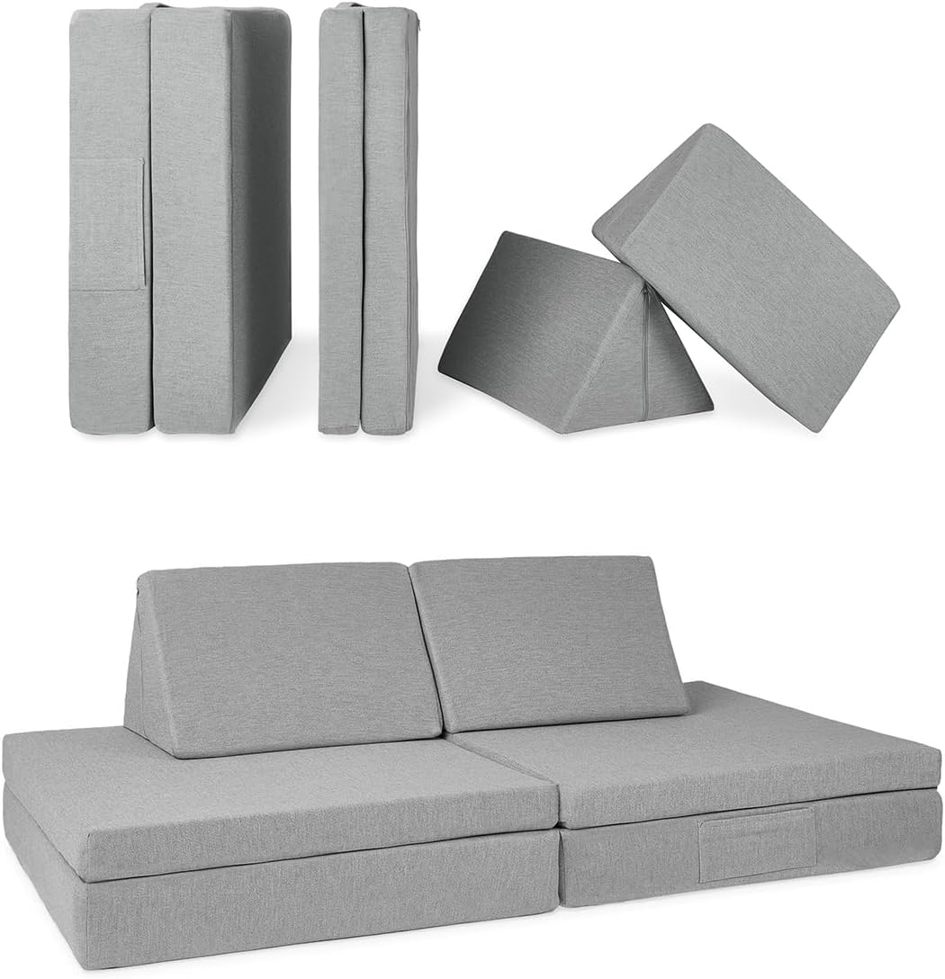 Imaginarium Kids and Toddler Play Couch (Owl Gray)