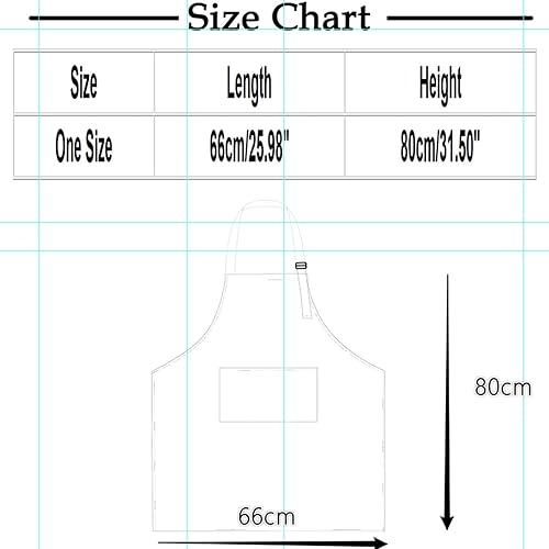 Miniatura 4 de Delantal de cocina personalizado con 2 bolsillos, resistente al agua y al aceite, tu diseño, añade texto, foto
