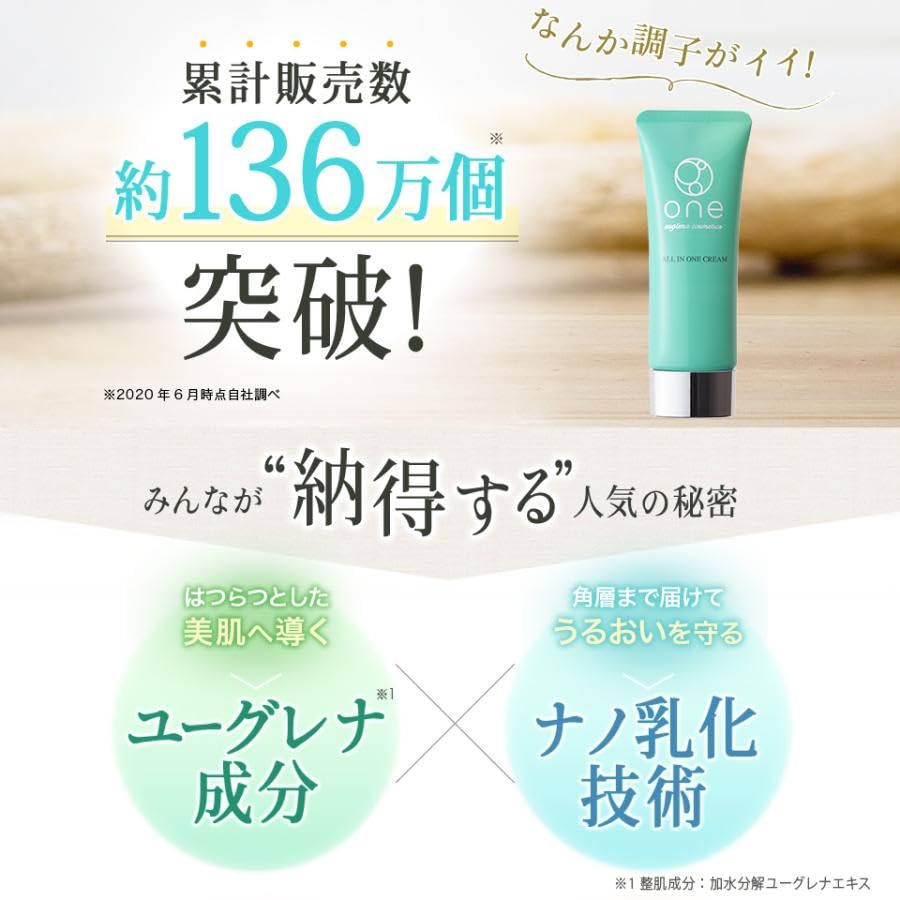 Amazon.co.jp: 【公式】ユーグレナ one オールインワンクリームST 40g