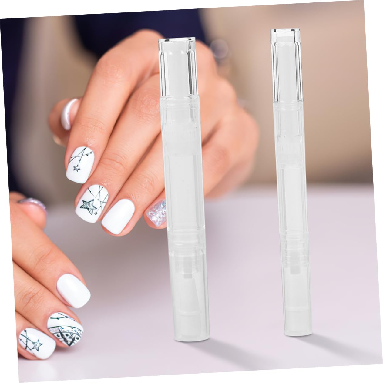 Beavorty Juego De 3 Bolígrafos Compactos para De Cutículas para Mujer con Tubos De Brillo Labial Vacíos 12 Unidades X 3