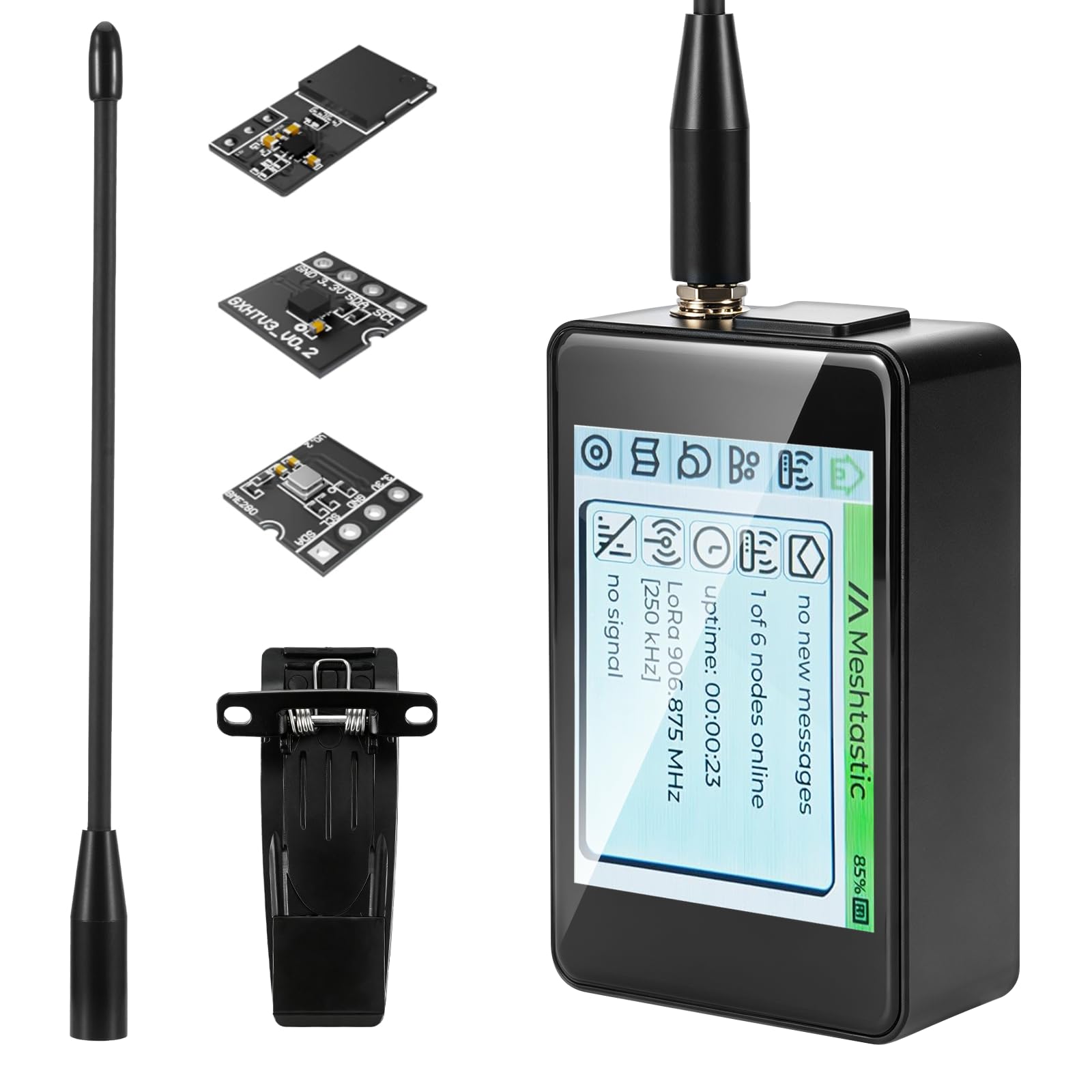 LoRa ESP32 V4 Módulo de pantalla táctil con sensor BME-280+TH y zumbador, placa de desarrollo APKLVSR ESP32-S3R2 con chip 1262, WiFi/BLE, para Arduino Meshtastic Smart Home IoT con batería de 2800 mAh