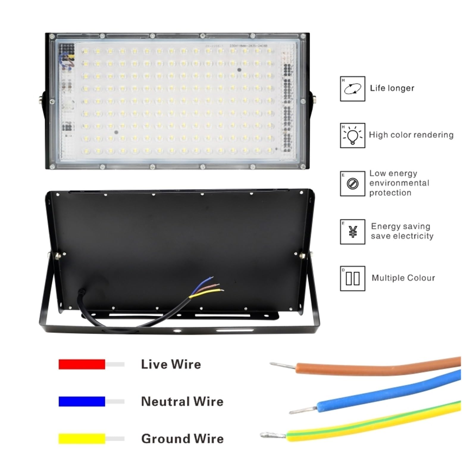 Zewnętrzne światło powodziowe 2 Sztuk/partia 150W Reflektor Led Na Zewnątrz Ogród Światło Halonowe LED Lampa Uliczna Oświetlenie Krajobrazu Oświetlenie miejsca pracy