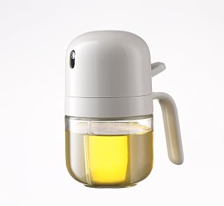 Oil Sprayer for Cooking,300ml/10oz Olive Oil Spray Bottle,Food Grade Oil Mist Spray Bottle,Suitable for Salad,Barbecue, Baking, Air Fryers(White)