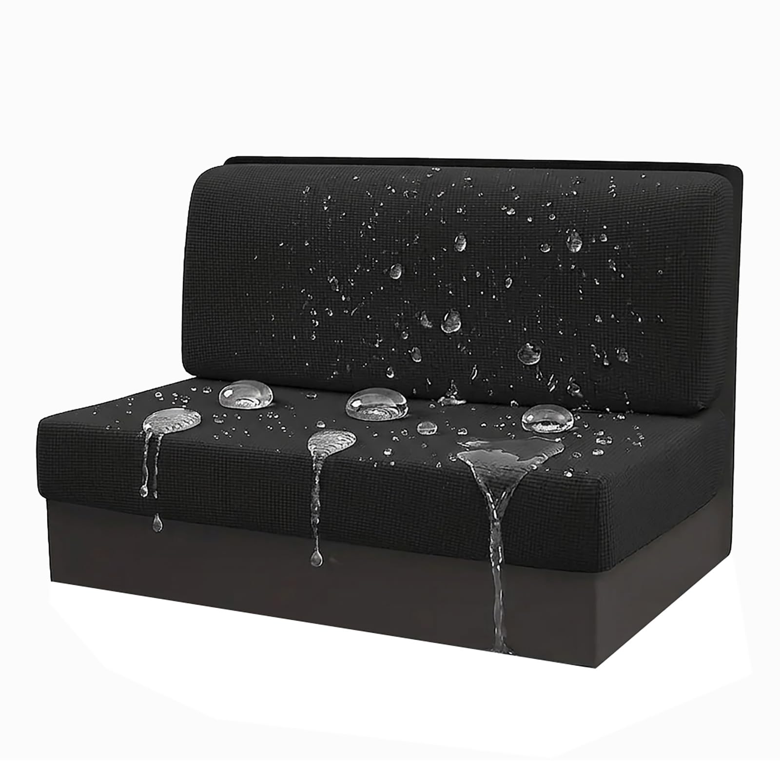 Mswborml Waterproof Camper Cushion Covers Dinette Booth 2 Piece