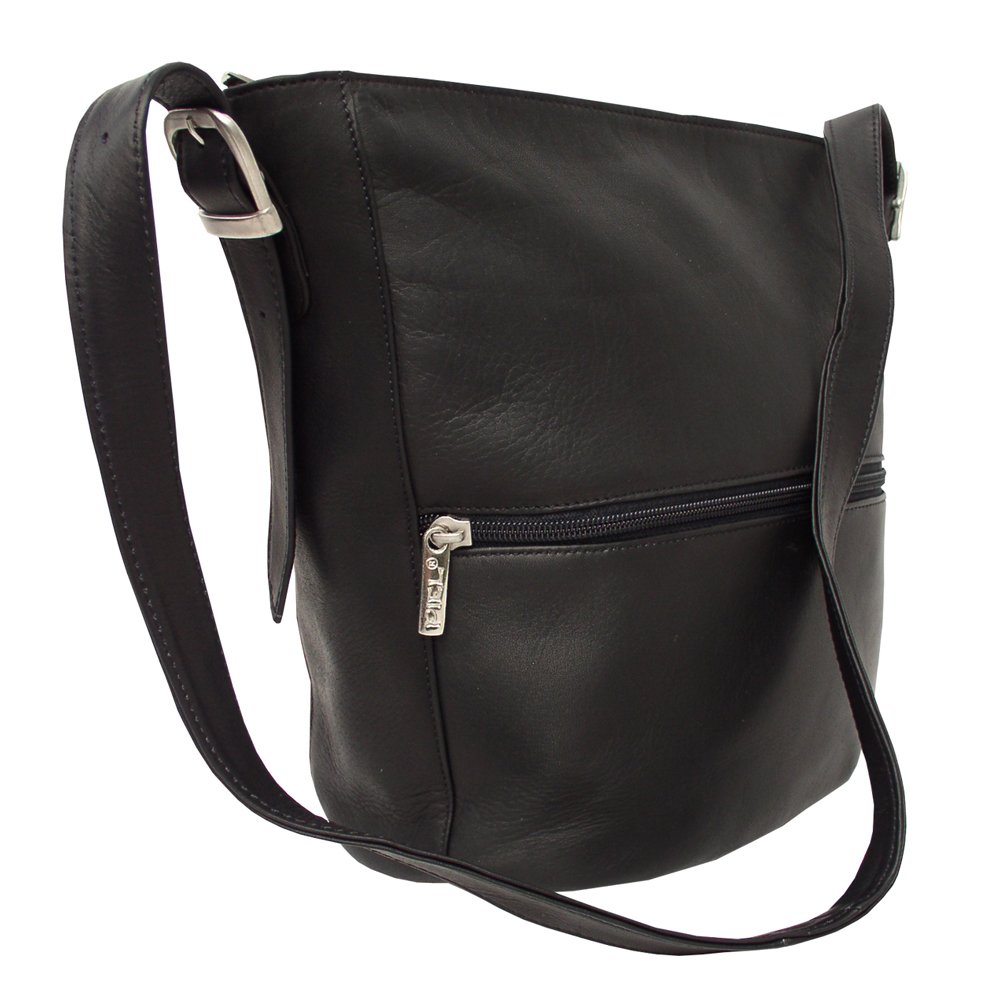 Piel Leather Bucket Bag Black One Size - Dettaglio