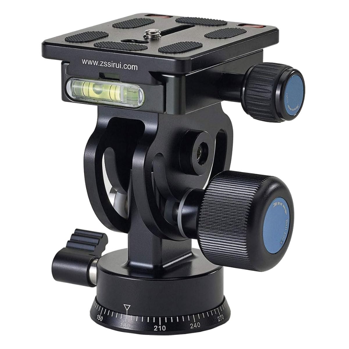 Sirui L-20S Cabeza de tripode Negro 3/8 Panorámico - Cabeza para trípode (103 mm, 440 g, Aluminio, Negro)