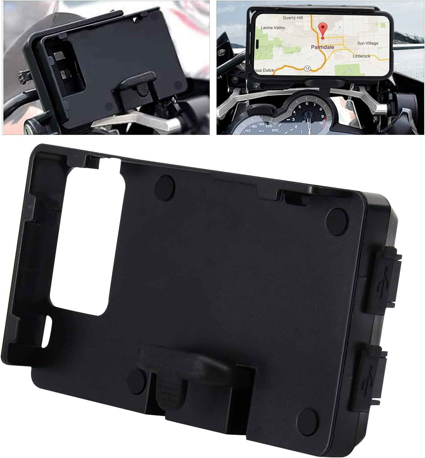 Porta Cellulare Moto Bmw Staffa Navigazione BMW R1250GS ADV - Supporto Telefono Con Ricarica Wireless Per Moto Supporto Telefono Bmw Gs - Foto 2