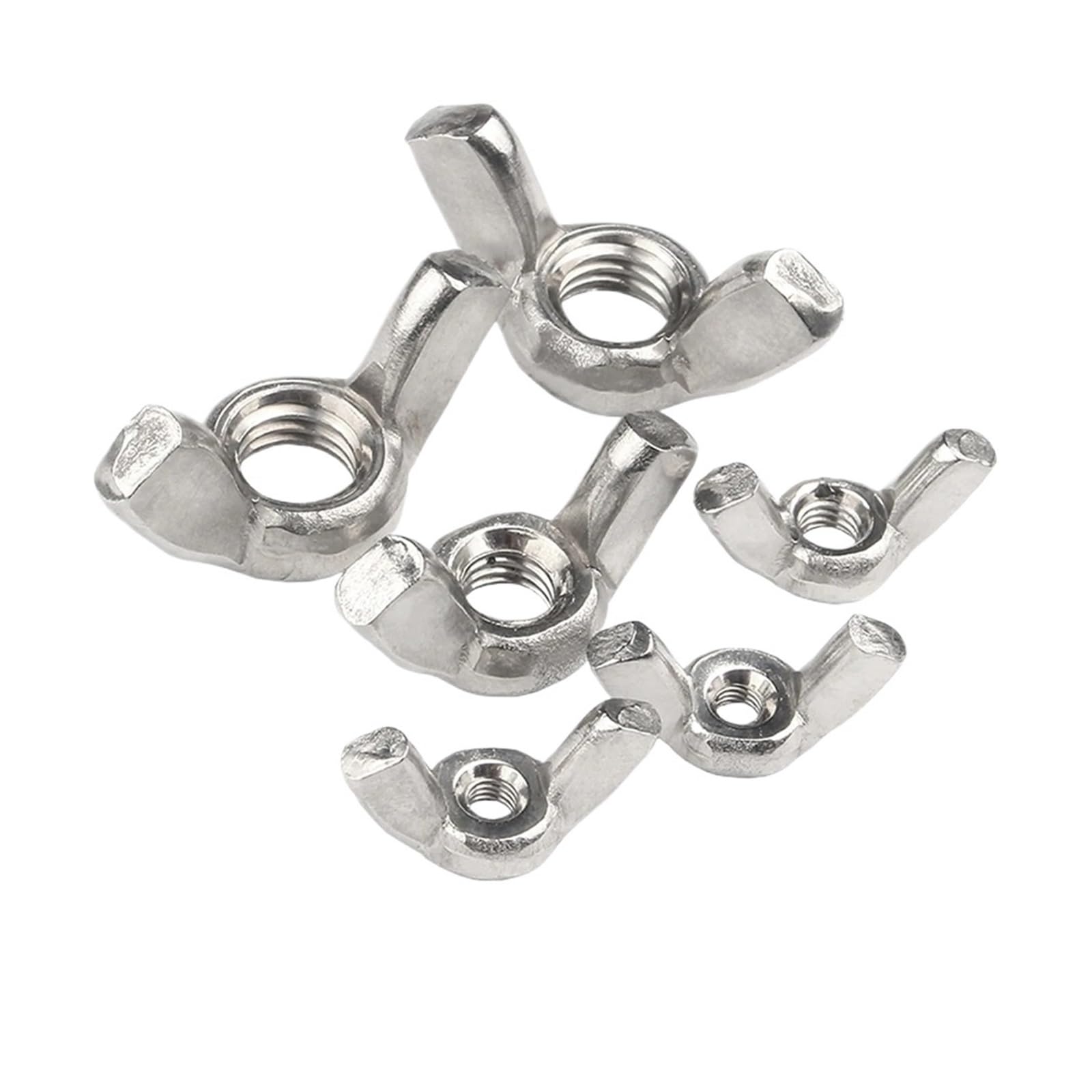 Écrous à oreilles M12 inox 304 pour montage sans outil et rapide