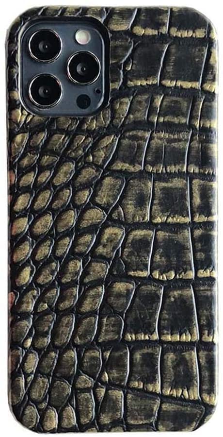 Coque iPhone 12 Mini motif crocodile vert avec protection antichoc élégante