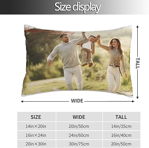 Miniatura 4 de Funda de almohada personalizada con collage de fotos de 1 a 8 pulgadas, fundas de almohada personalizadas con fotos, regalo personalizado para