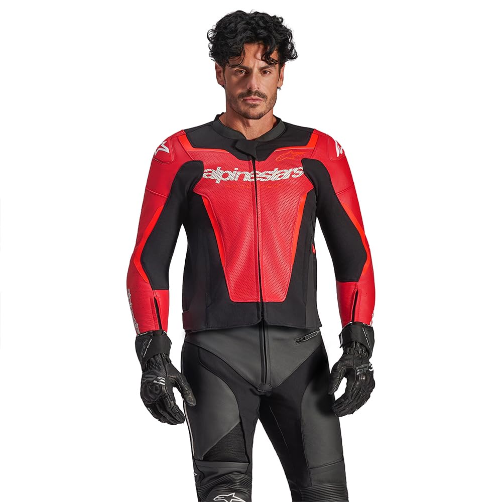 Alpinestars GP Force V2 Airflow Leather Jacket 52 Red