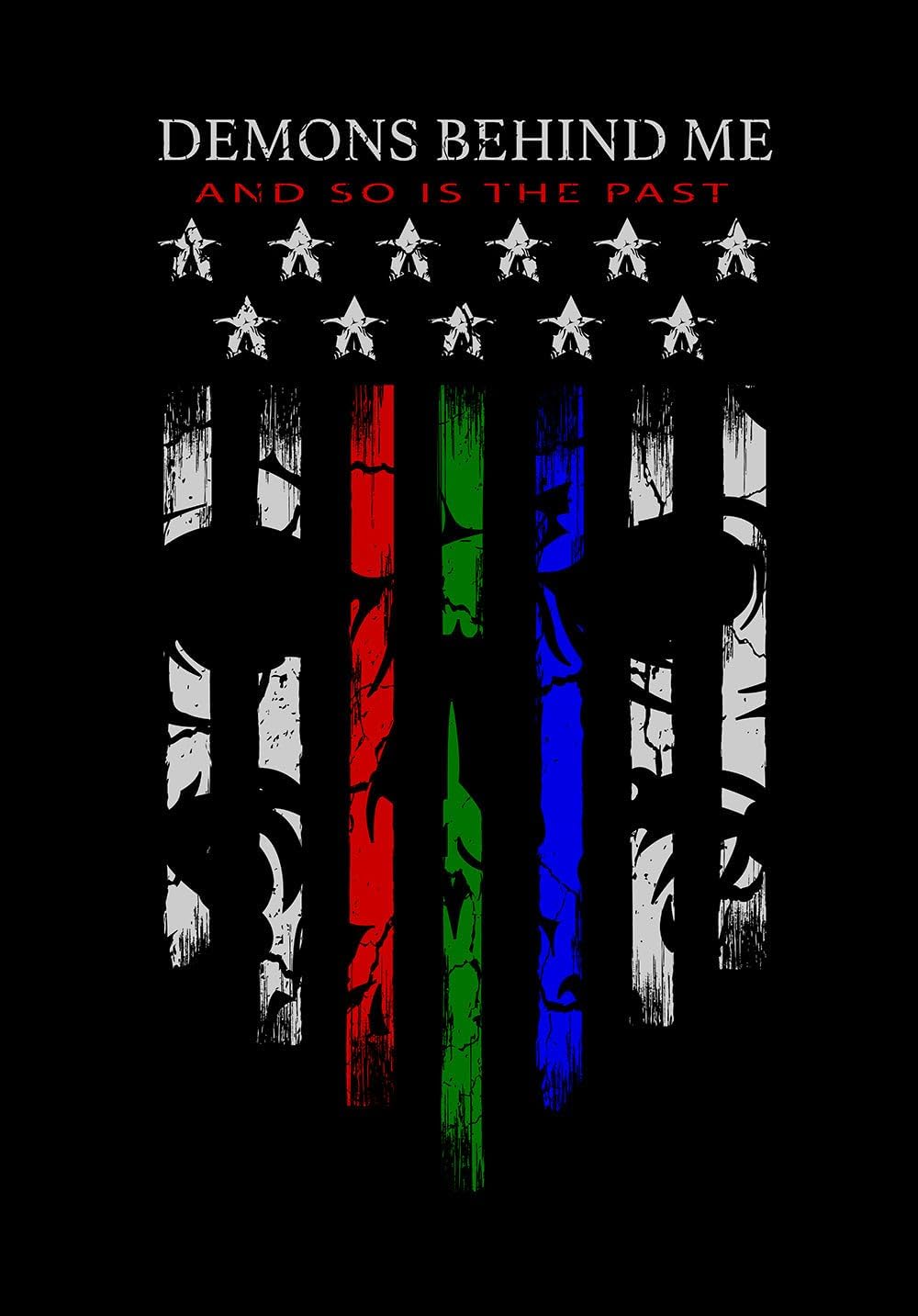 Demons Behind Me Men's Salute to Those Who Serve T-Shirt