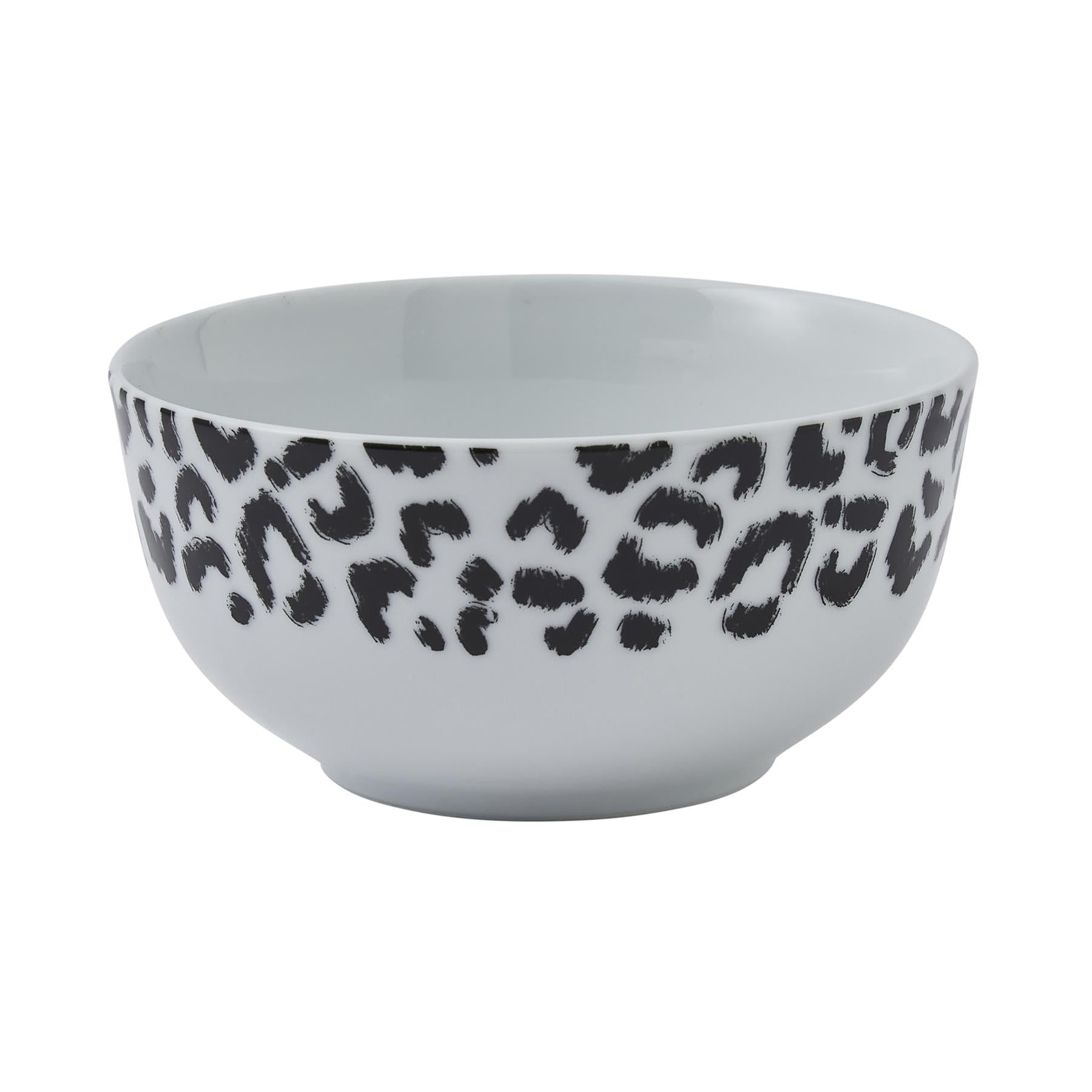B&Q -  Feline Friends Animal Print Porcelain Bowl
