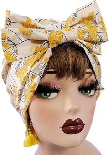 JJJ Women's Hat Striped Baotou Hat Turban Hat Dancing Yoga Hat Bald Hat Confinement Hat (Color : Photo Color, Size : S)