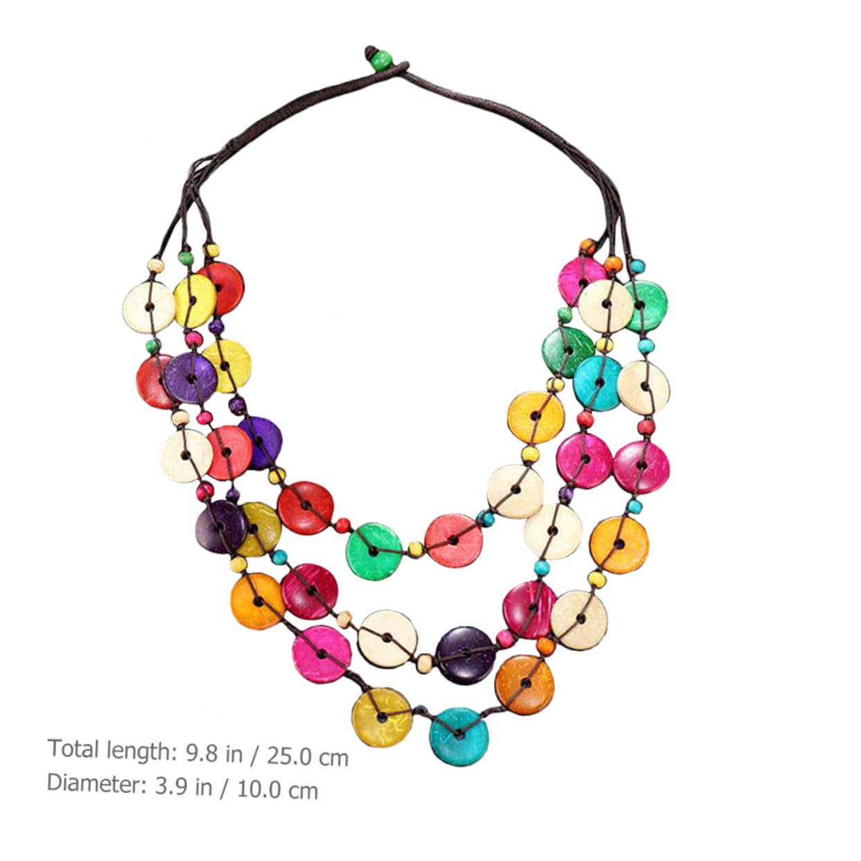 VALICLUD collana di legno per le donne collana colorata per le donne collana per le donne collane collanina colorate collana africana per le donne collana di dichiarazione per le donne