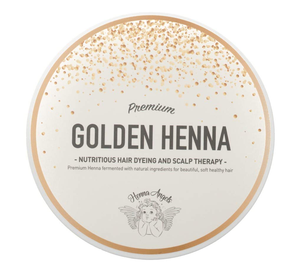 Pre-Mixed Premium Golden Henna, 18 oz. All Natural Henna Hair Dye - Henna Angels