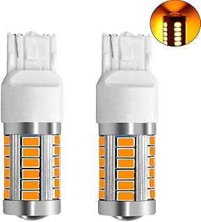 shunyang Car Replacement T20 7440 led Bulb 5630 33 SMD Bulbs Turn Signal Lights Backup Reverse Light Brake Tail Yellow 2PCS - coolthings.us