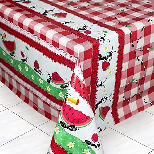 Toalha De Mesa Plástica Térmica 1,40m X 2,00m 6 Lug. Formiga