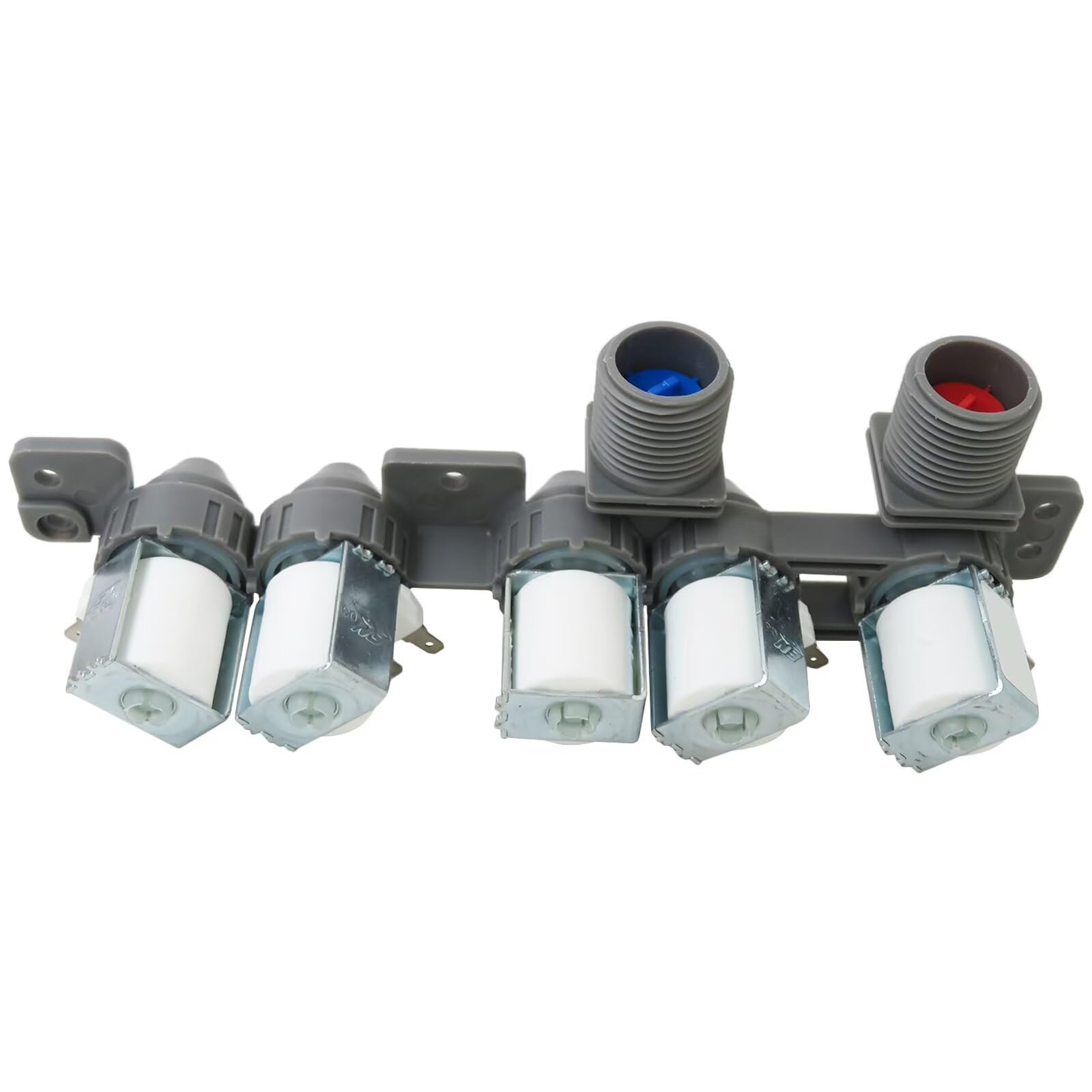 AJU73213301 - Válvula de entrada de agua de repuesto para lavadora LG WT5101HW/00 WT5170HV WT5170HW WT5270CW WT5480CW WT5480CW/00, sustituye a 5221EA1008F, AJU75152601, 330900 048 T