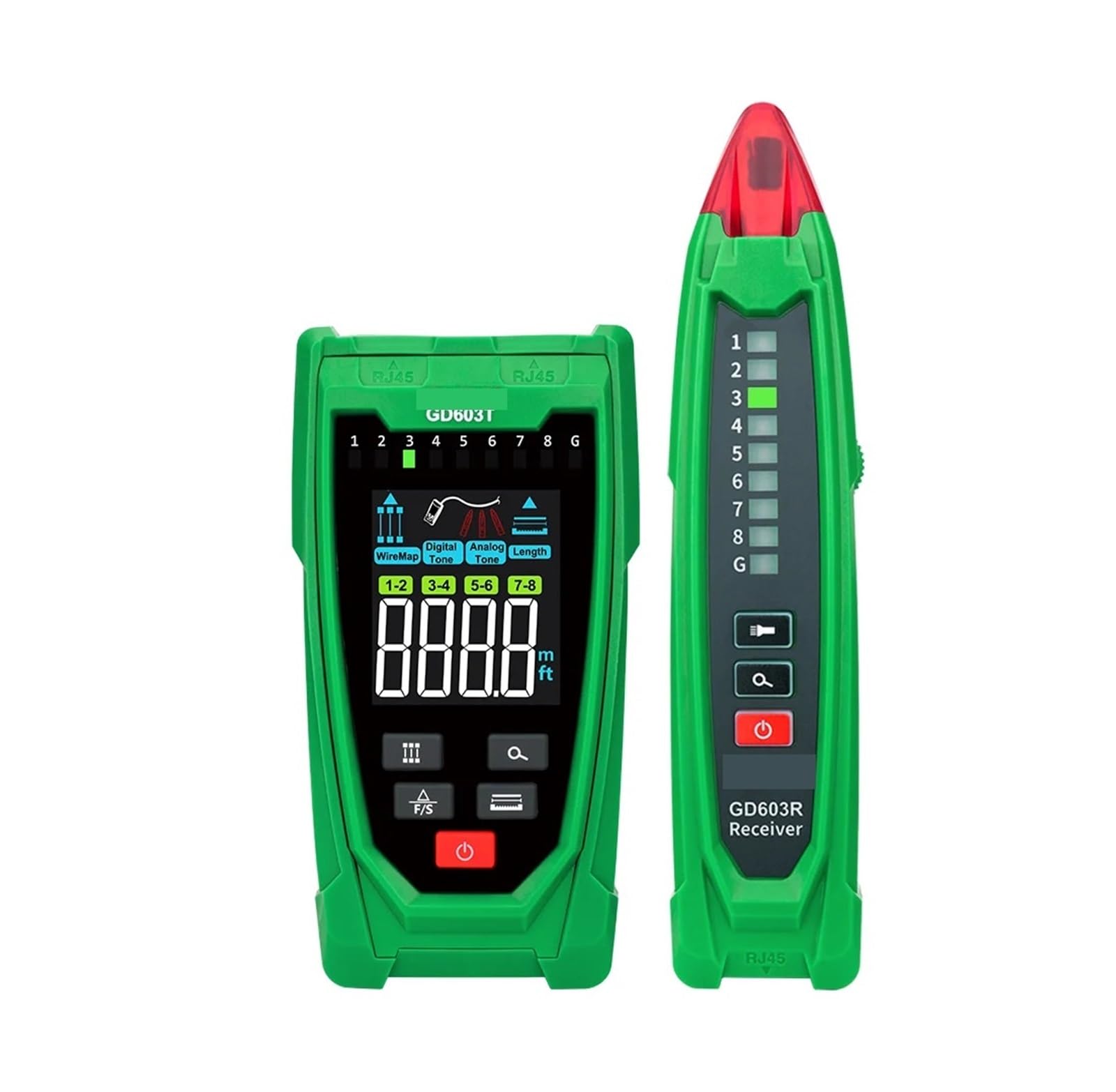 Digital Wire Tracker Anti-Interferenz-Netzwerkkabeltester Telefondiagnose Tone Tracer RJ45-Kabelleitungsfinder Übertragungstests