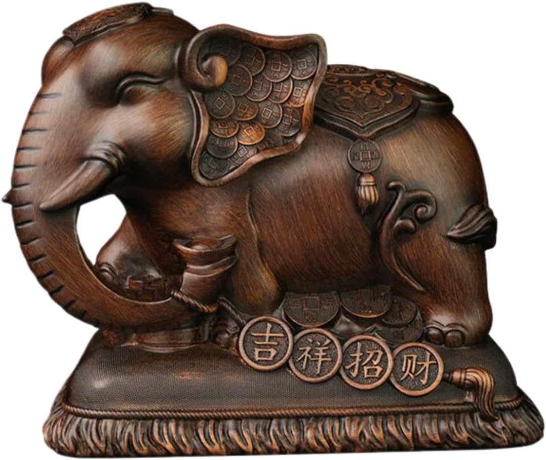 大象存钱罐 Piggy Banks Best Birthday Gifts Home Decoration 摆件 Feng Shui Figurine Home Office Decor Chinese Gifts 礼品客厅创意大容量大人只进不出2025年新款 8137