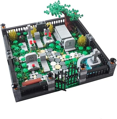 BAENRCY Cemetery Set Building Blocks Architecture Building Bricks Kit DIY Building Set Compatible All Major Brands