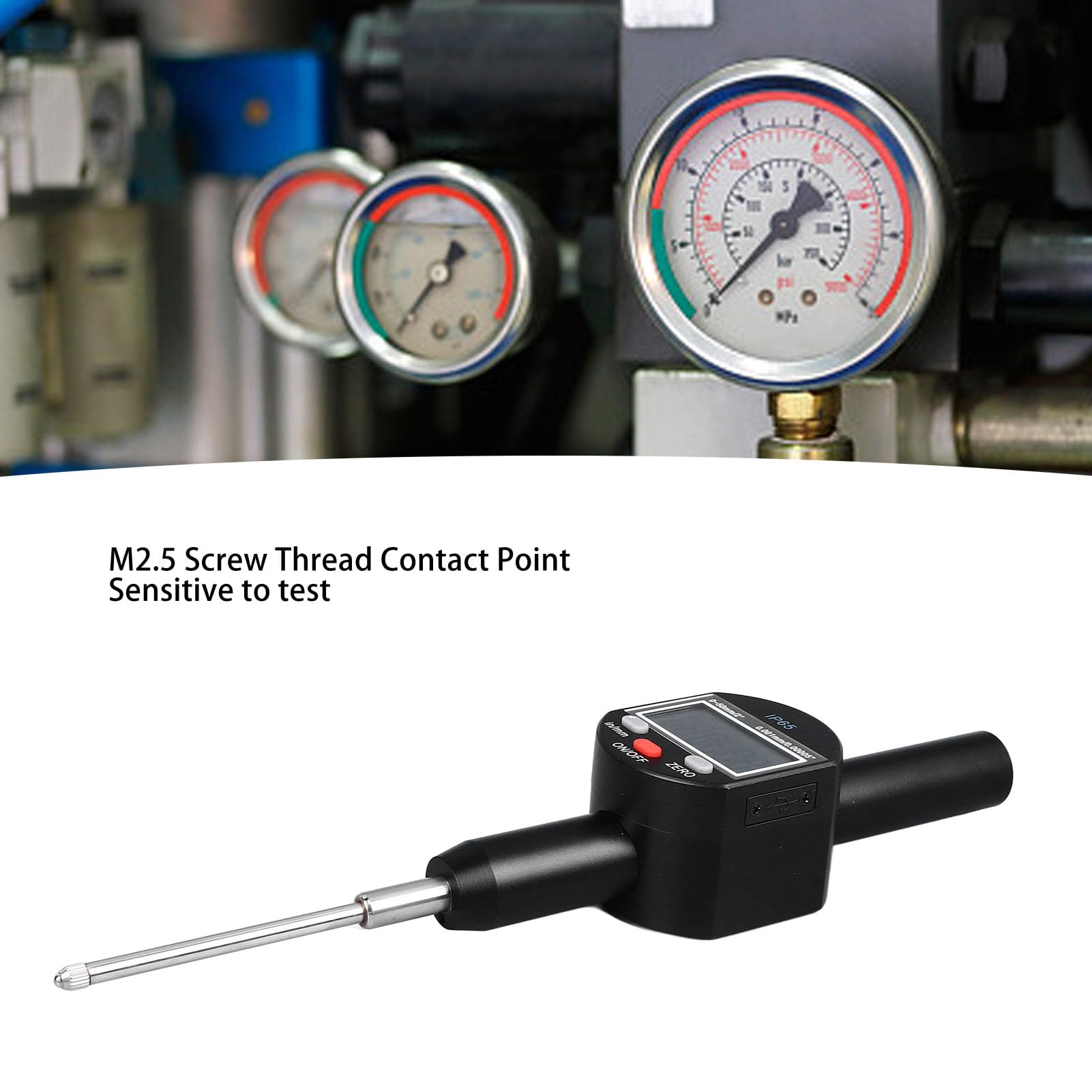 Comparatore digitale Risoluzione 0,001 mm IP65 Strumento di misurazione ad alta precisione in lega di alluminio per macchinisti Ingegneri Professionisti del controllo quali