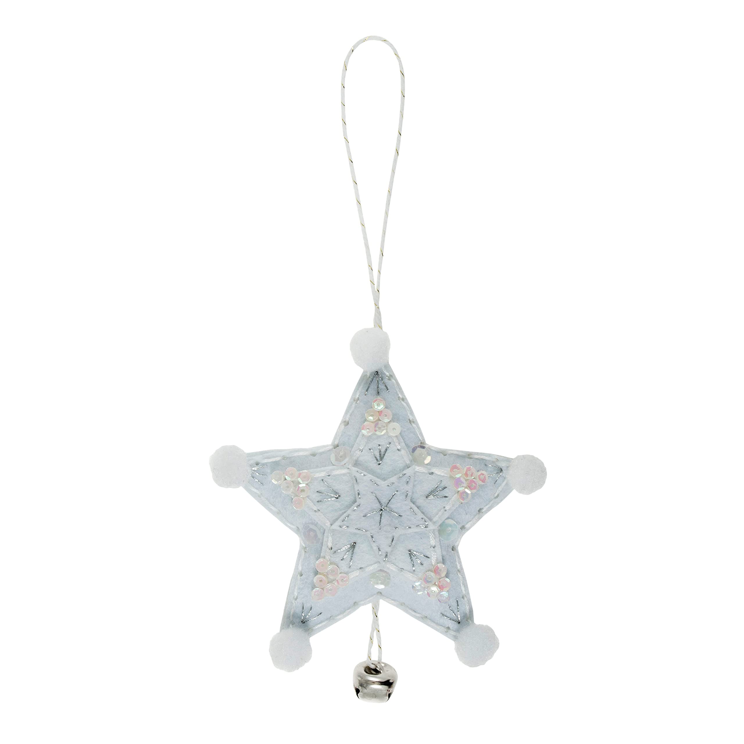 Trimits Christmas Felt Decoration Kits, 11 x 11cm, Star