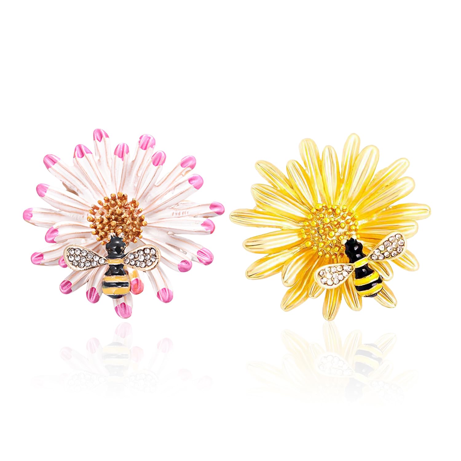 Broche de Abejas Daisy, Broche de Diamantes de Imitación, Accesorios de Ropa