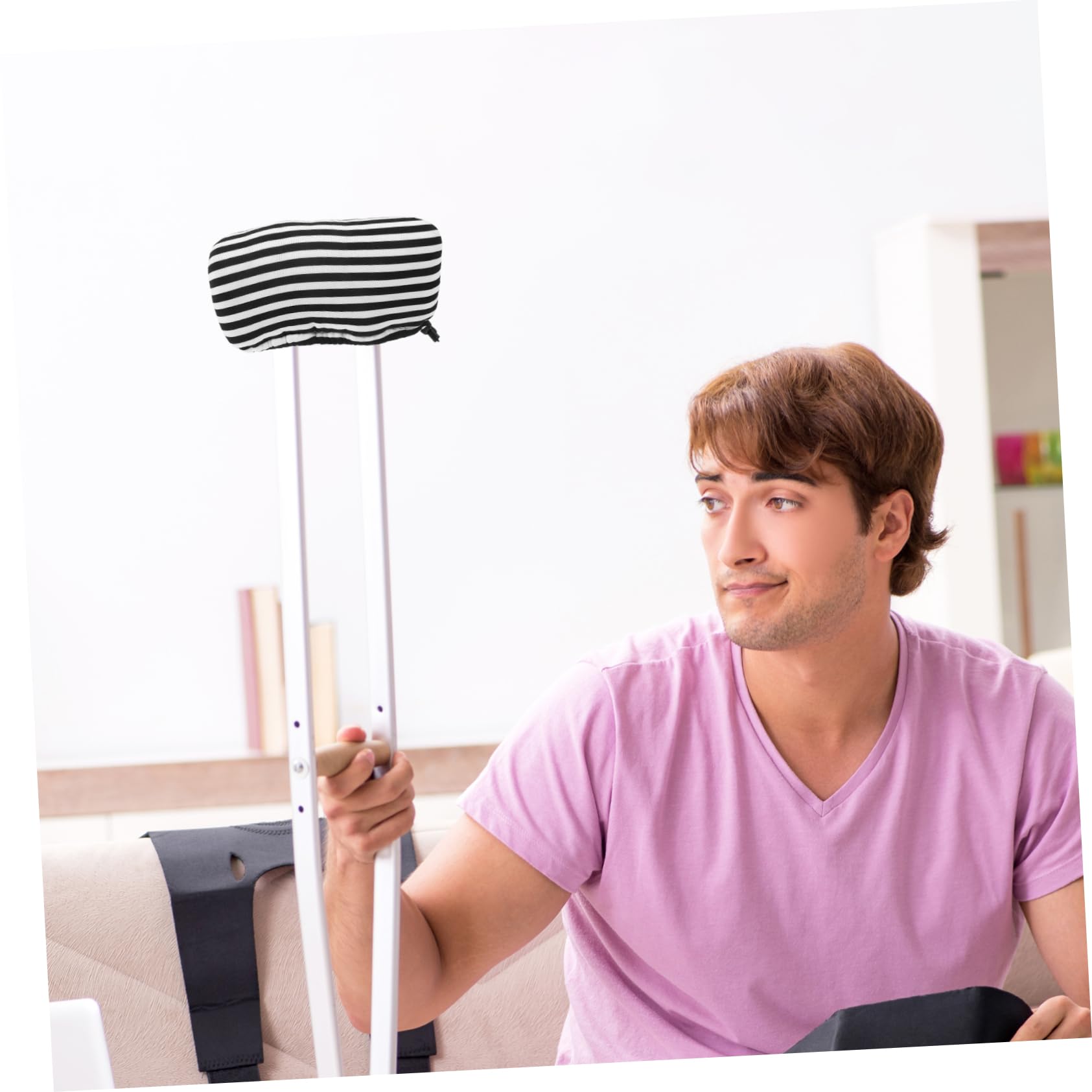 KOMBIUDA Thickened Crutch Covers Comfortable Armpit Pads Reusable for Long-Term Use Easy to Wash Random Style