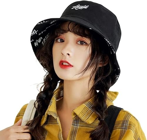 Miniatura 5 de Sombrero de pescador con estampado reversible plegable unisex para hombres y mujeres, gorra de pescador de playa