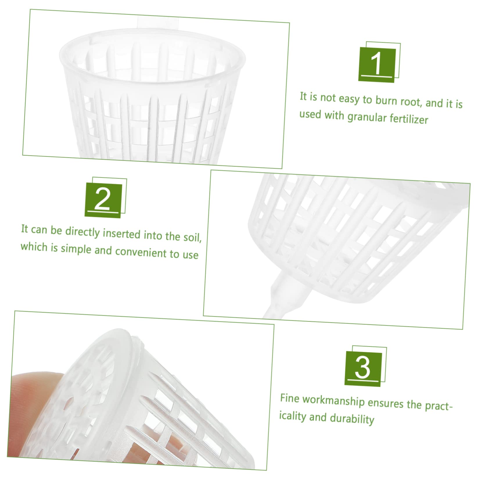 SOIMISS Caja De Fertilizantes Para Plantas De Bonsái De Interior Soporte Para Fertilizantes De Jardín Cesta De De Liberación Lenta Cesta De 30 piezas*4