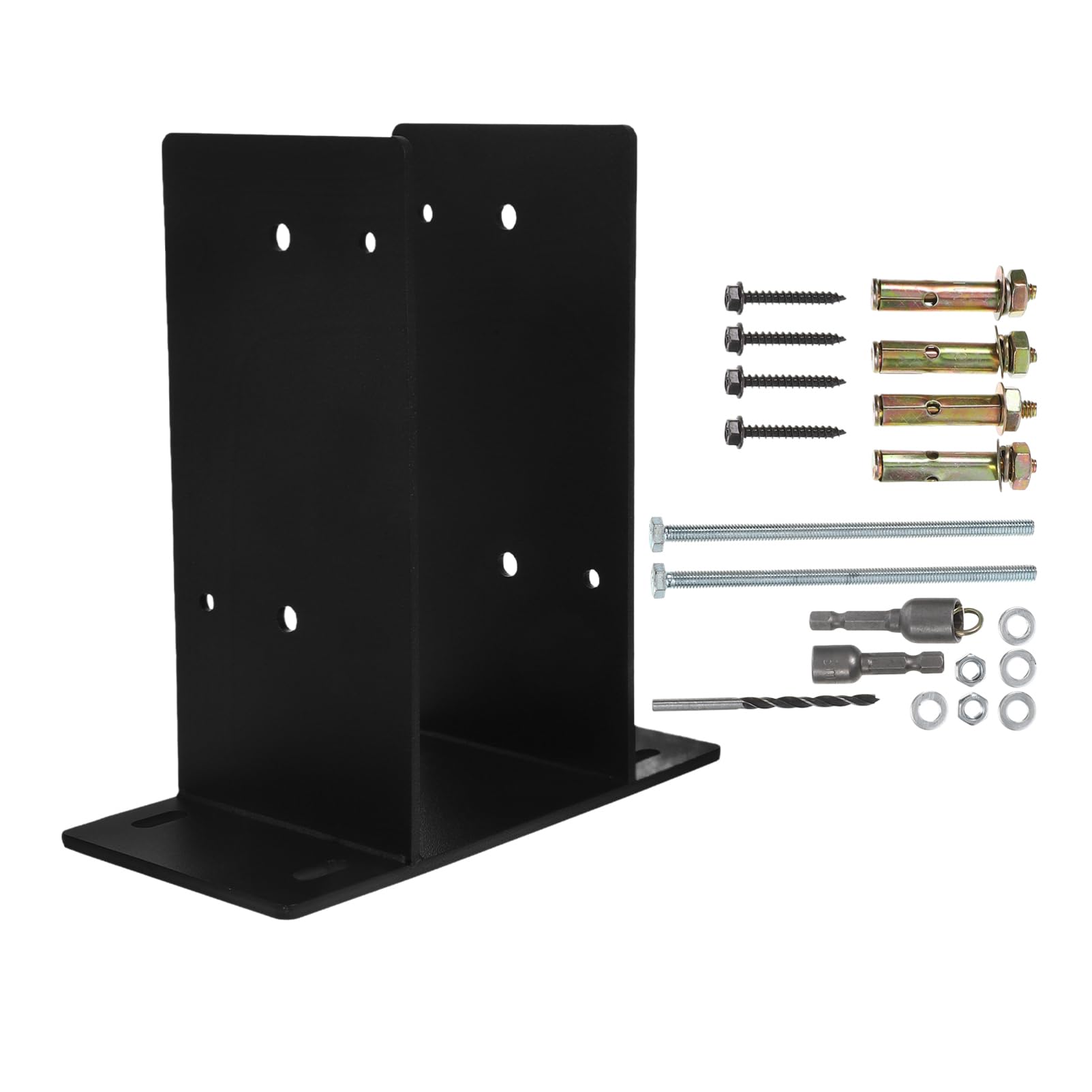 POPETPOP Soporte Para Poste De Terraza Anclaje Para Poste De Cerca De Madera Anclaje De Soporte Para Concreto Soportes Para Contrahuellas De Techo Base Para Poste De Pérgola