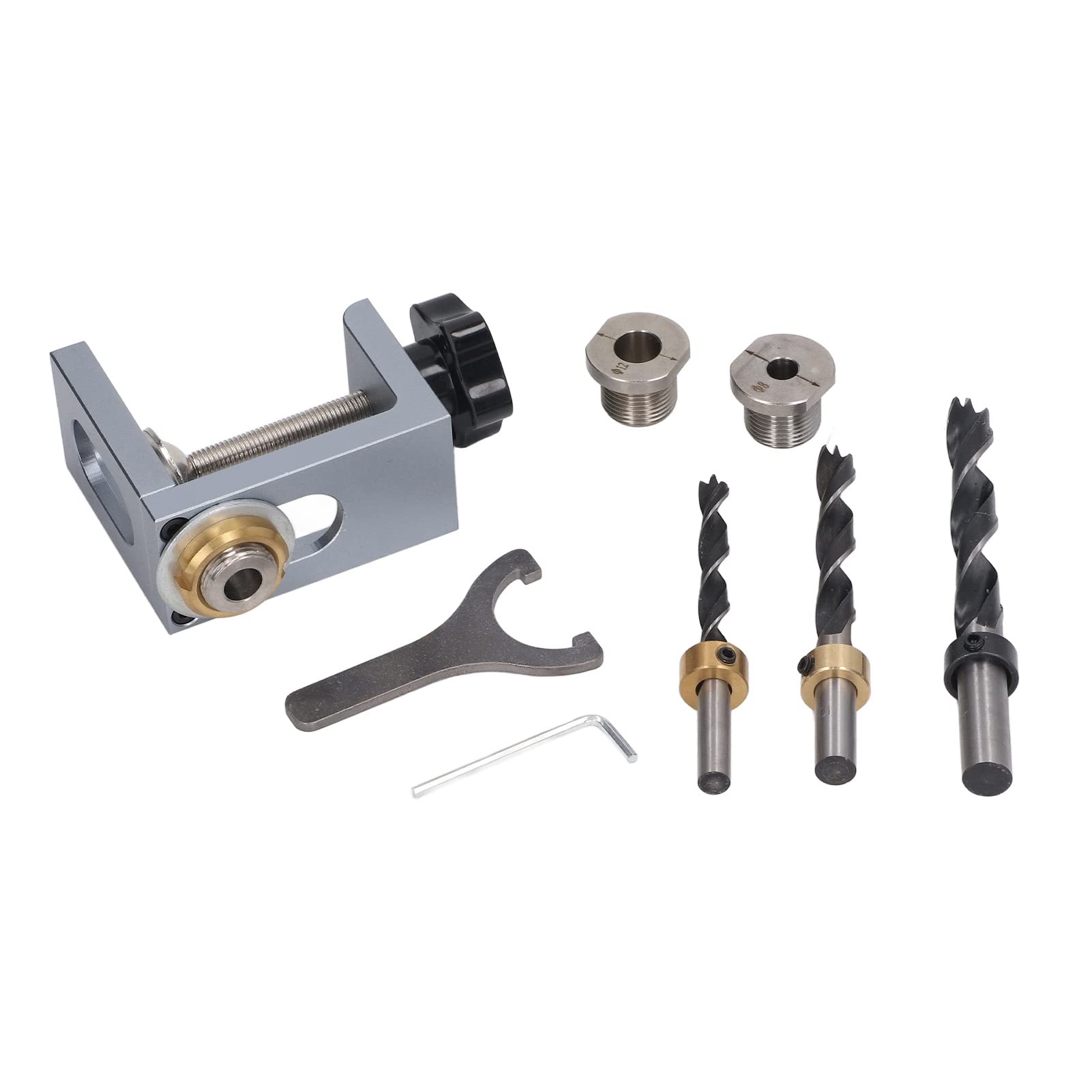 Oumefar Kit di strumenti per la lavorazione del legno per la lavorazione del legno, strumento per l'installazione di porte e armadietti in lega