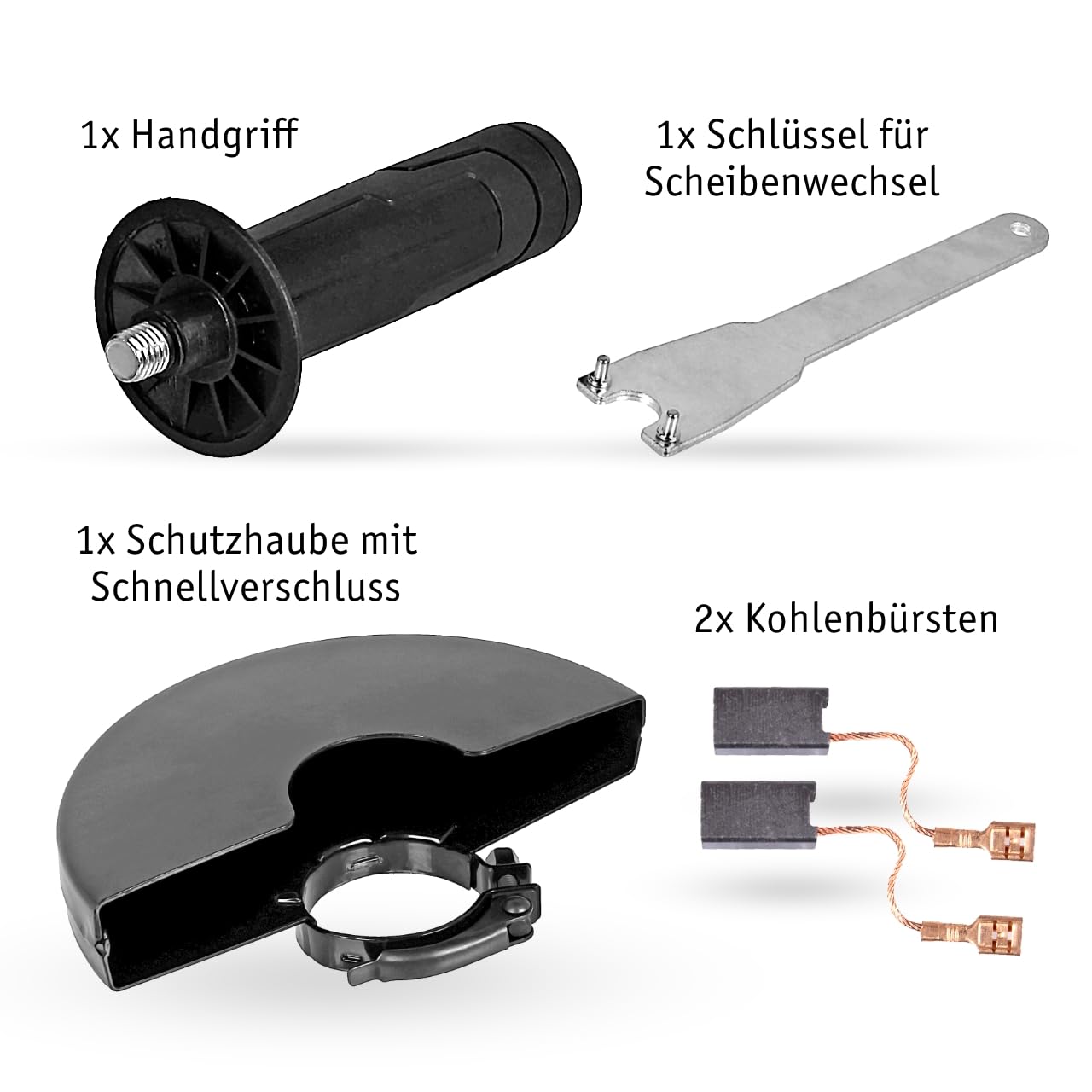 WALTER Winkelschleifer 2000 Watt, Scheiben-Ø: 230 mm, Polieren, Flexen, Flächen und Kanten schleifen, Rost entfernen, Messer schärfen, Bearbeiten harte Werkstoffe wie Stein & Metall, Beton, Fliesen
