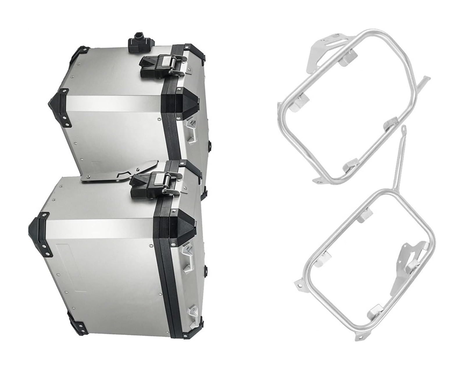 Für XADV 750 XADV750 2017 2018 2019 2020 Motorrad Packtaschen Top Case Aluminium Satteltasche Rack Gepäck Box Edelstahl Halterung Gepäckträger Hinten Motorrad