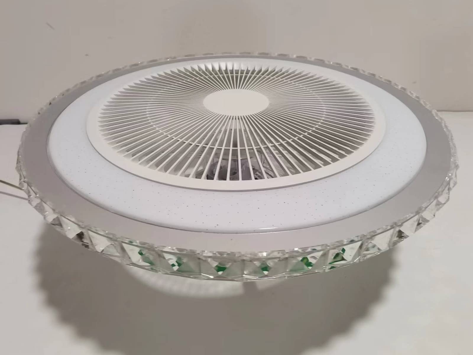 RGB Ventilatore da Soffitto con Luce E Telecomando Lampadario Ventilatore Camera da Letto Plafoniera Ventilatore Soffitto E Cassa Bluetooth Ventilatore Soffitto con Luce Φ50cm