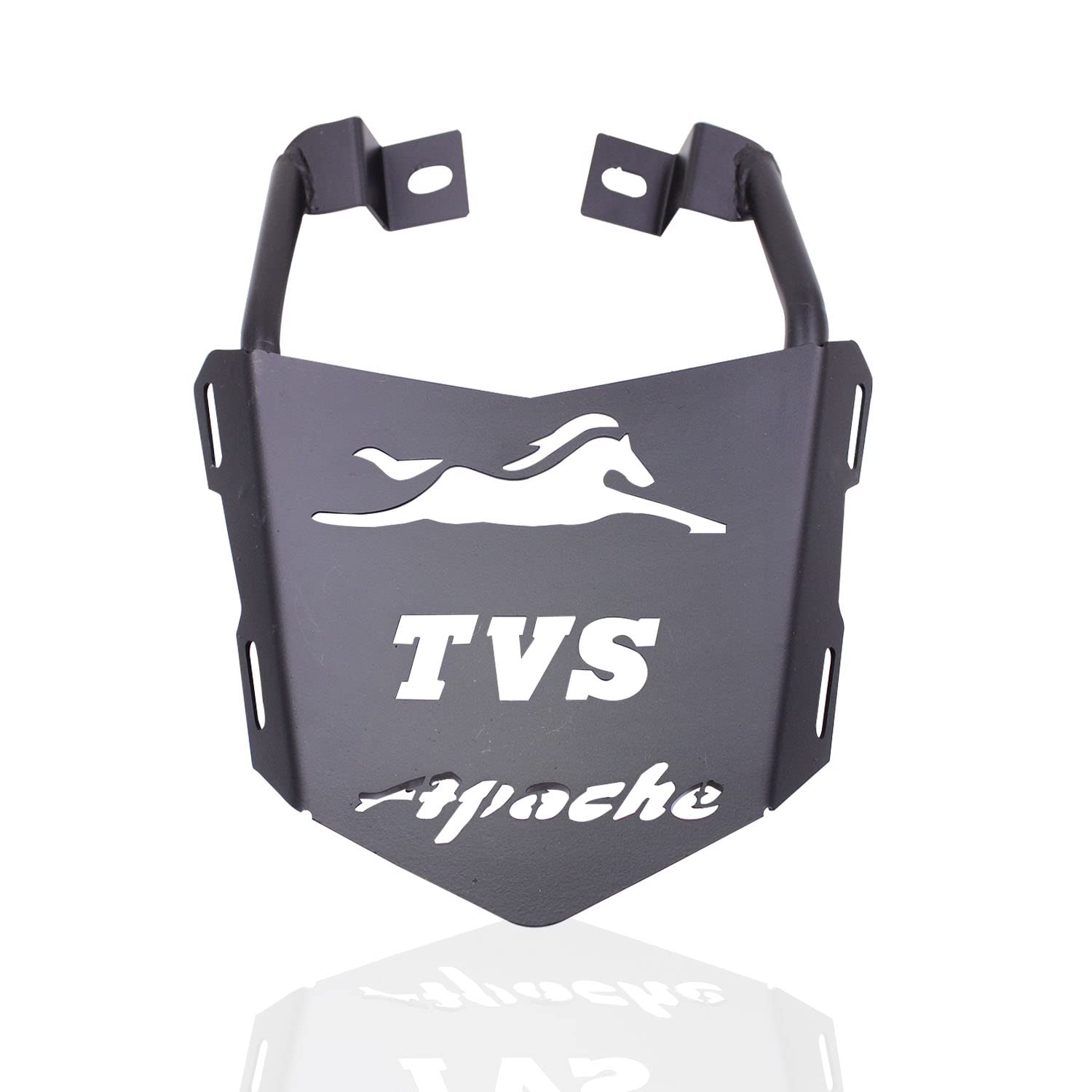 asryd heavy metal tvs apache back rack seat extender expedition carrier for tvs rtr apache 160 180 200