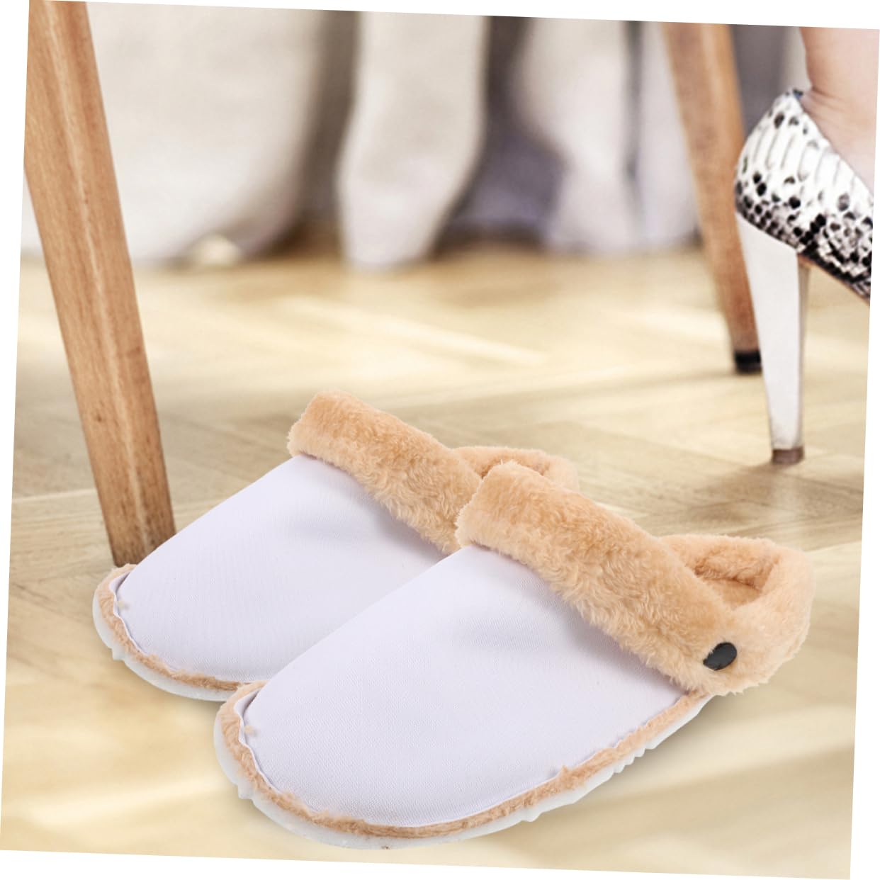 4pares Insertos De Invierno Cálidos y Esponjosos Para Calzado Plantillas Desmontables y Reemplazables Para Zapatos Forros De Peluche Para y Invierno
