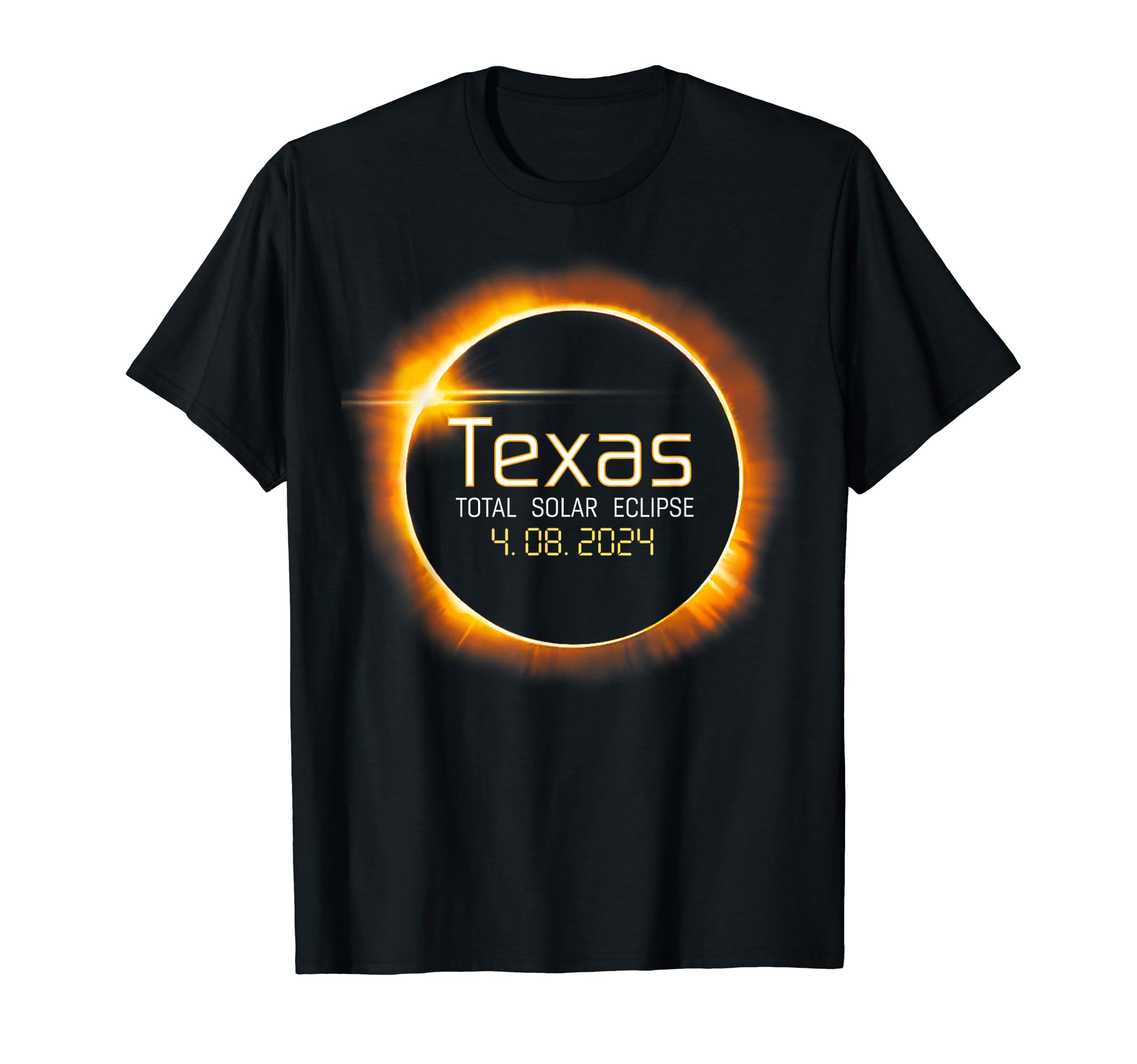 Wabtvkon2024 Solar Eclipse Texas USA Totality T-ShirtOEKO-TEX STANDARD 100