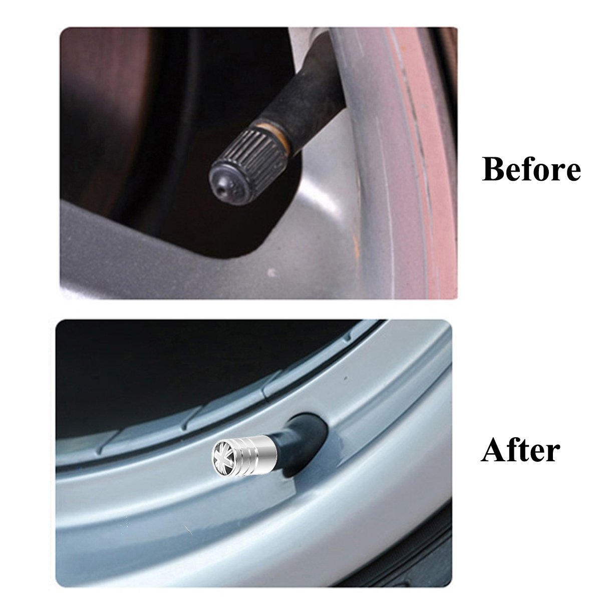 DSYCAR 4 Pièces/lot Bouchons De Valve De Pneu Universels En