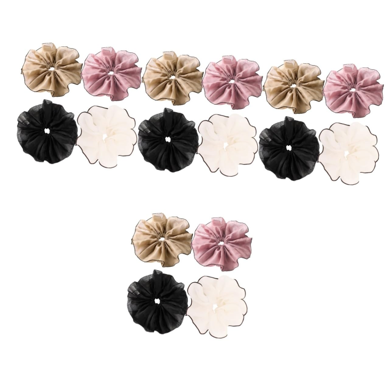 DOITOOL 16piezas Gran Scrunchies De Cabello Elásticos Para Mujer y Coleteros De Moda y Perfectos Para Peinados y Ocasiones Variadas
