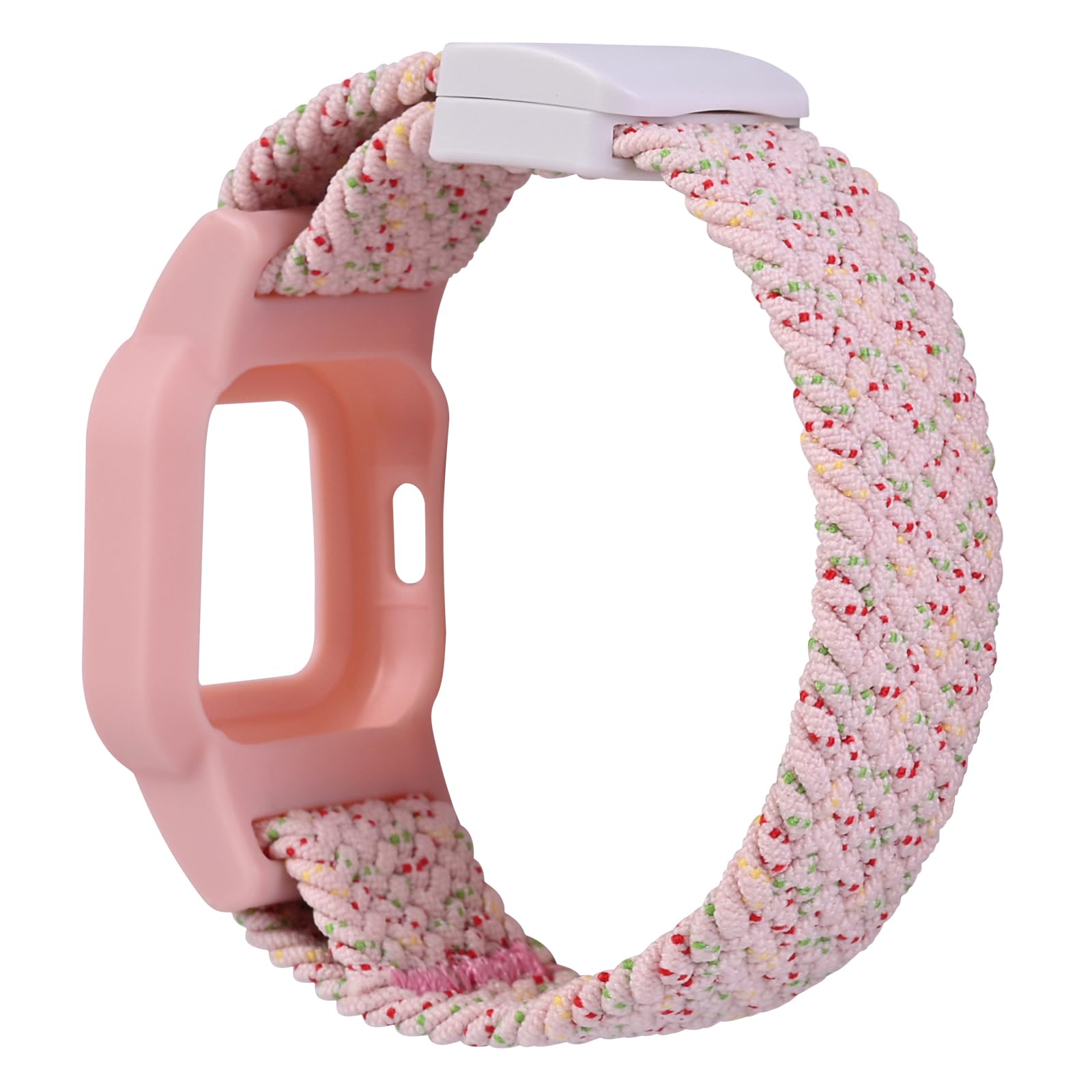 C2D JOY Bracelet en nylon tressé compatible avec Garmin Vivofit Jr. 3 bandes de montre de sport avec fermoir magnétique – Noir