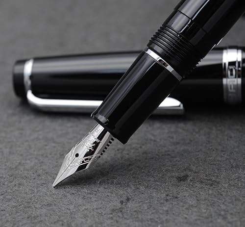 Miniatura 5 de JINHAO 82 - Pluma estilográfica con clip plateado (punta F 0.020 in, negro)
