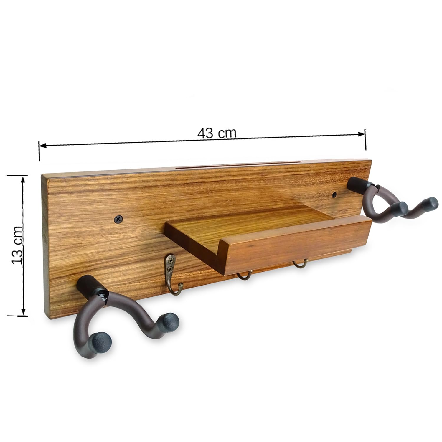 keepdrum GS039E podwójny uchwyt na gitarę Ebony uchwyt ścienny na dwie gitary i akcesoria