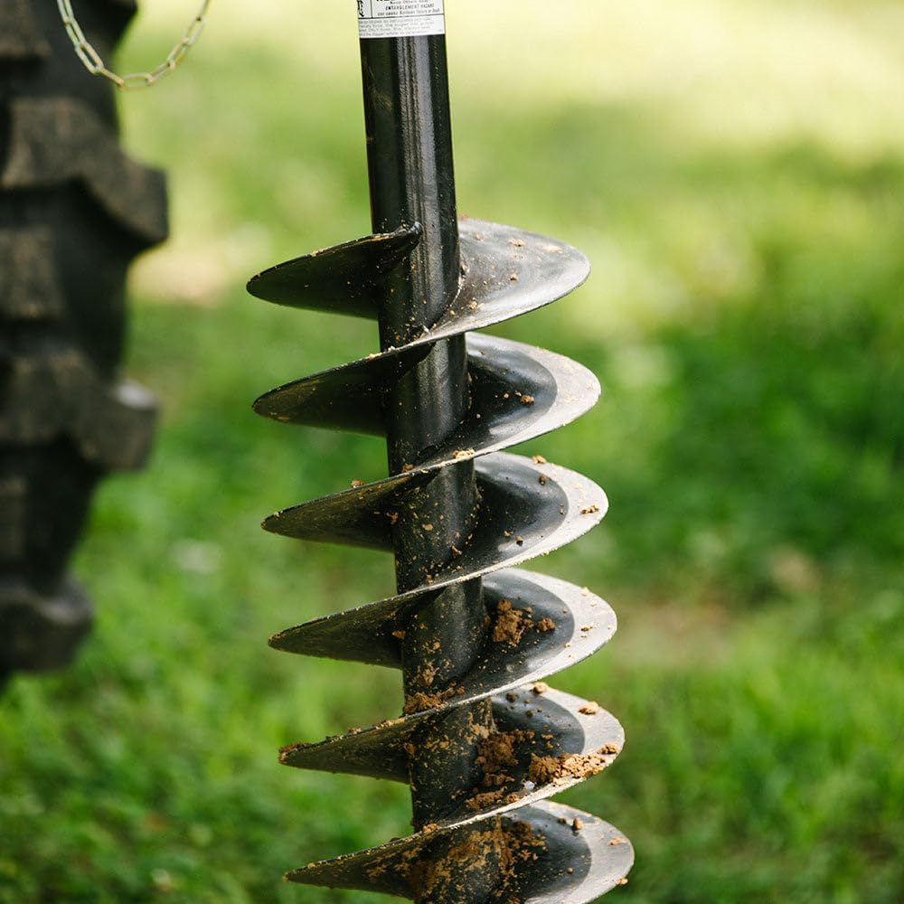 Titan Attachments 30 HP 3 Point Post Hole Digger with 9" Auger Attachment, Fits Cat 1 Tractors for Fence Post Holes, Deck Installation